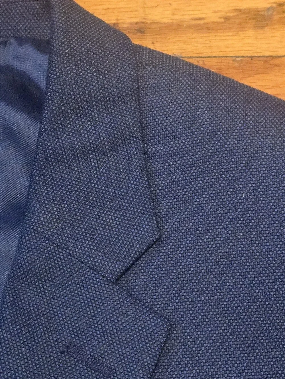 Banana Republic Standard Fit Blue Textured Blazer Sport Coat Jacket 44R